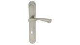 Alub Dajana nickel satin - Door Handle on a Backplate